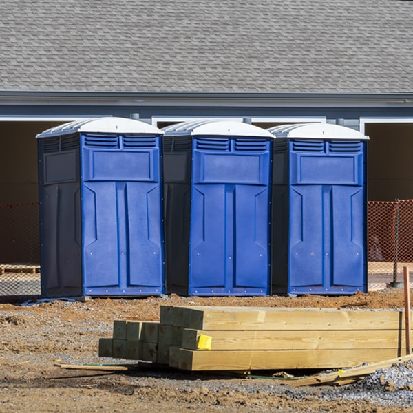 what is the expected delivery and pickup timeframe for the portable restrooms in West Chester
